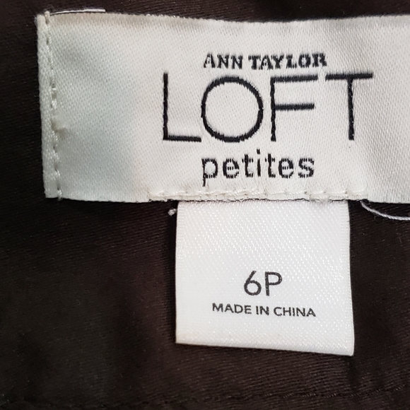 ❤️ LOFT Ann Taylor Petite Women's Brown Skirt - Picture 4 of 6